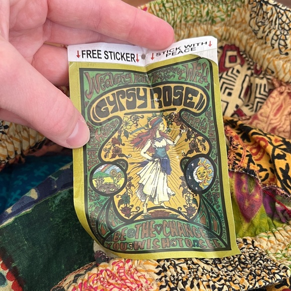 GYPSY ROSE HANDMADE Bohemian Patchwork Maxi Skirt NWT, Hippie - Picture 11 of 12